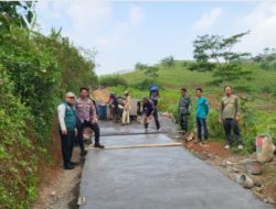Pemdes Bojongjengkol Tinjau Proyek Pembangunan di Sejumlah Titik
